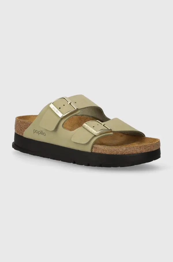 Birkenstock Natikače od nubuk kože Birkenstock Arizona Platform Flex Birkenstock x Papillio