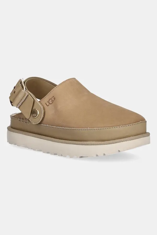 UGG Natikače od nubuk kože UGG Goldenstar Villa Clog