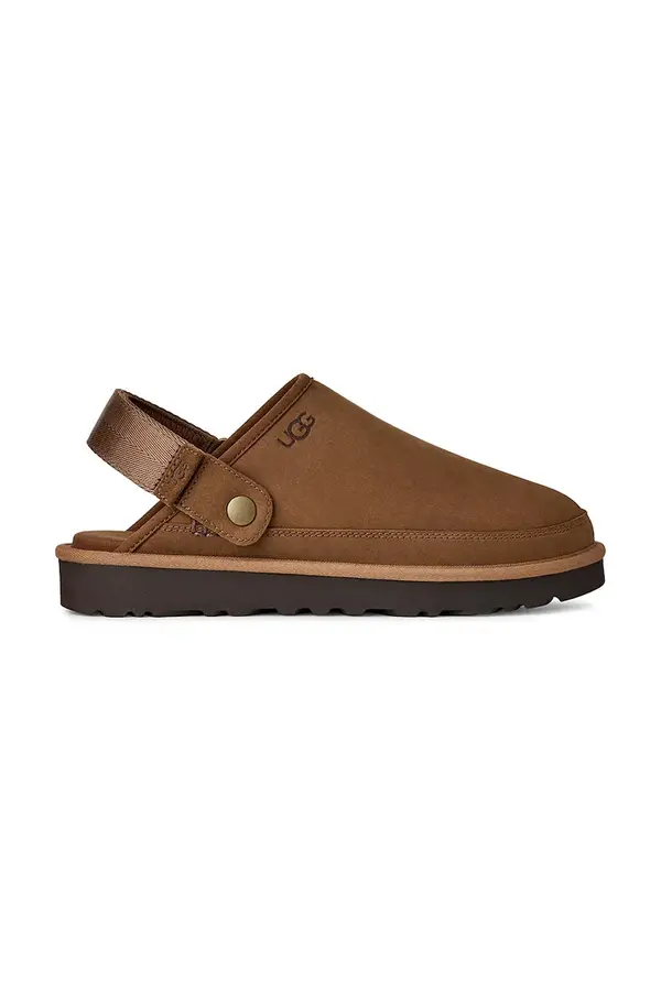 UGG Natikače od nubuk kože UGG M Goldencoast Clog II Nubuck