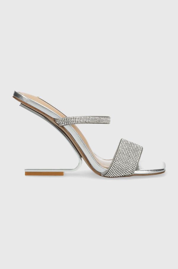 Steve Madden Natikače Steve Madden Lotus-R za žene, boja: srebrna, s debelom potpeticom, SM11002986