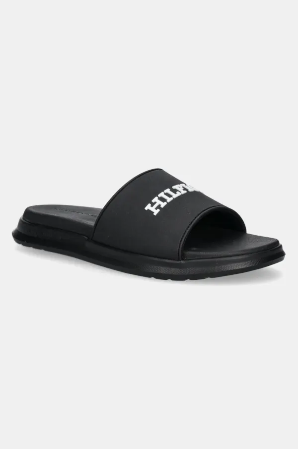 Tommy Hilfiger Natikače Tommy Hilfiger DUAL DENSITY HILFIGER POOL SLIDE za muškarce, boja: crna, FM0FM05430