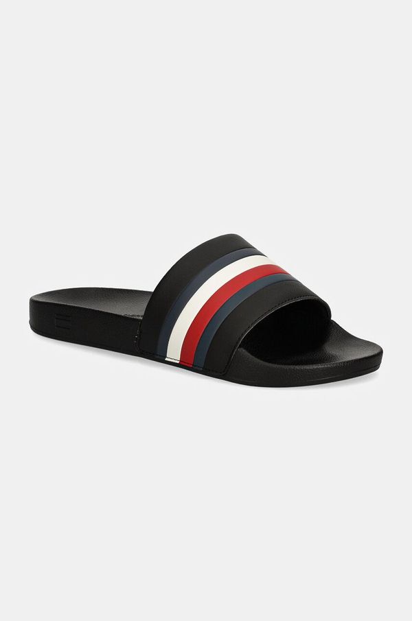 Tommy Hilfiger Natikače Tommy Hilfiger HILFIGER POOL SLIDE za muškarce, boja: crna, FM0FM05233
