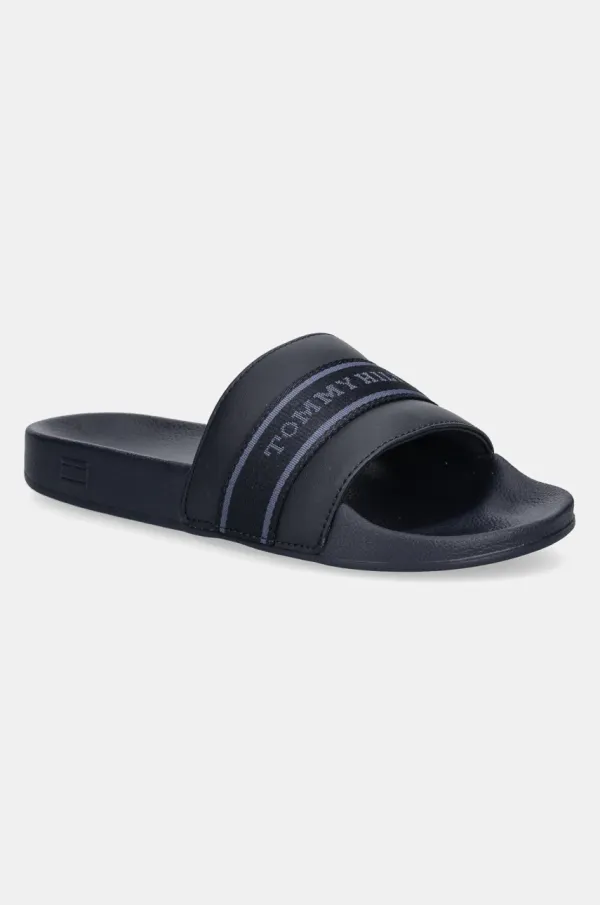 Tommy Hilfiger Natikače Tommy Hilfiger HILFIGER POOLSIDE WITH WEBBING za žene, boja: tamno plava, FW0FW08529