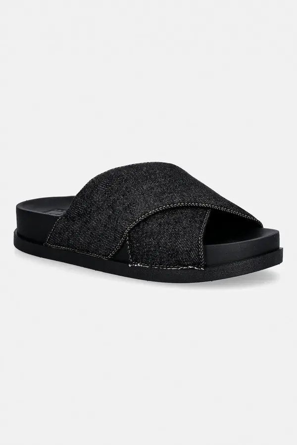 Tommy Jeans Natikače Tommy Jeans TJW COMFORT SLIDES WASHED DENIM
