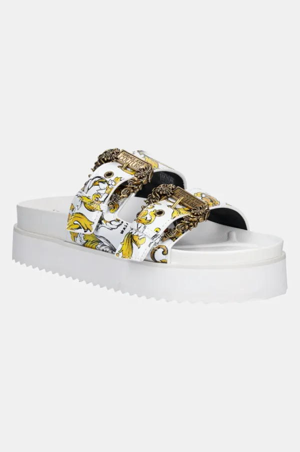 Versace Jeans Couture Natikače Versace Jeans Couture za žene, boja: bijela, s platformom, 78VA3SM1 ZS366 G03