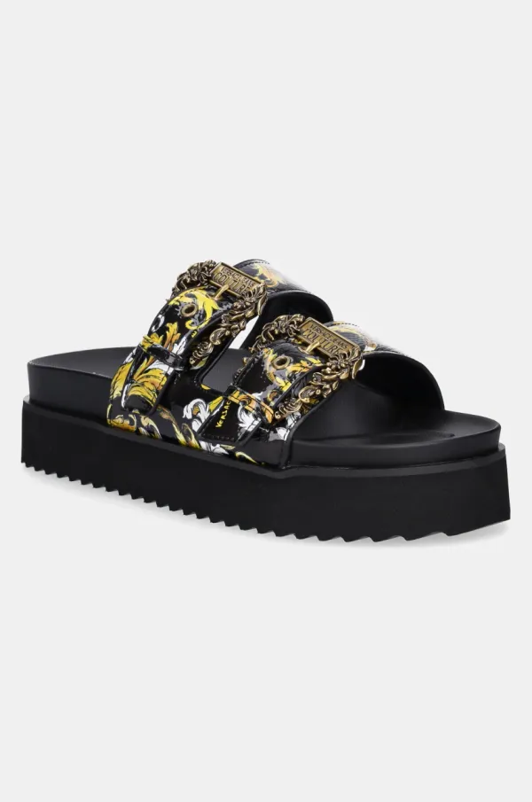 Versace Jeans Couture Natikače Versace Jeans Couture za žene, boja: crna, s platformom, 78VA3SM1 ZS366 G89