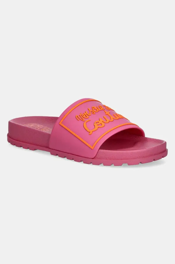 Versace Jeans Couture Natikače Versace Jeans Couture za žene, boja: ružičasta, 78VA3SQ2 71352 494