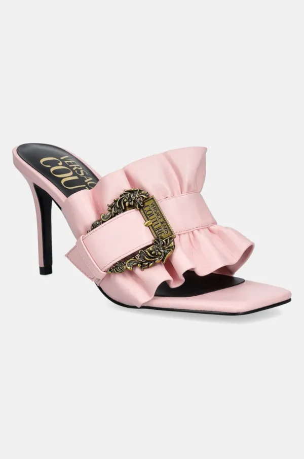 Versace Jeans Couture Natikače Versace Jeans Couture za žene, boja: ružičasta, s tankom potpeticom, 78VA3S70 71570 489