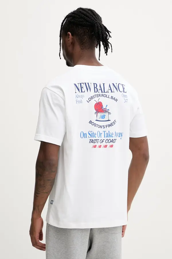 New Balance New Balance majica za muškarce od pamuka Lobster