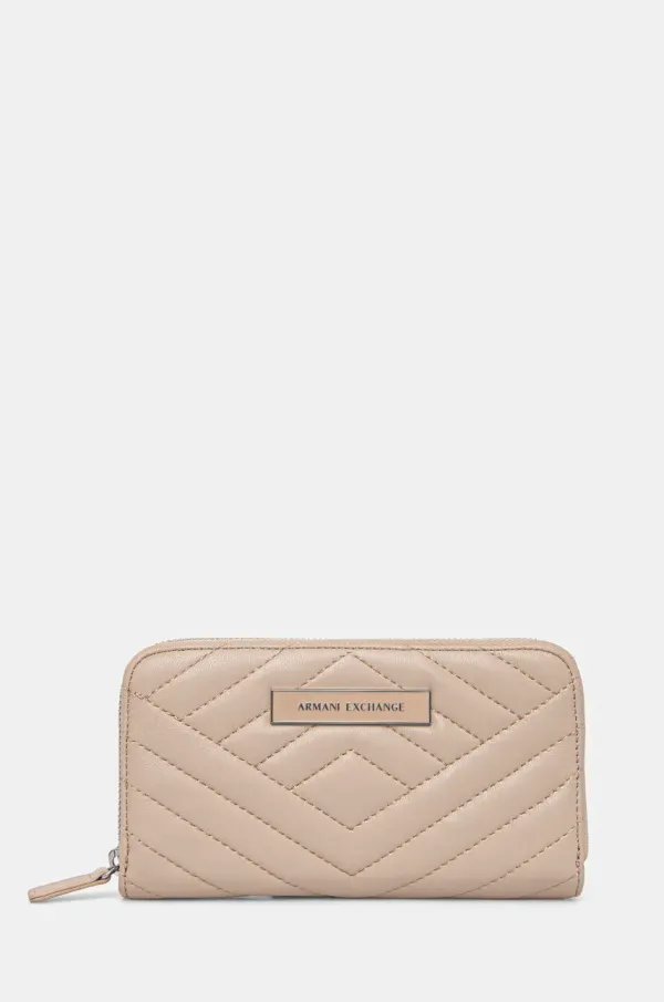 Armani Exchange Novčanik Armani Exchange za žene, boja: bež, 948068 4R742
