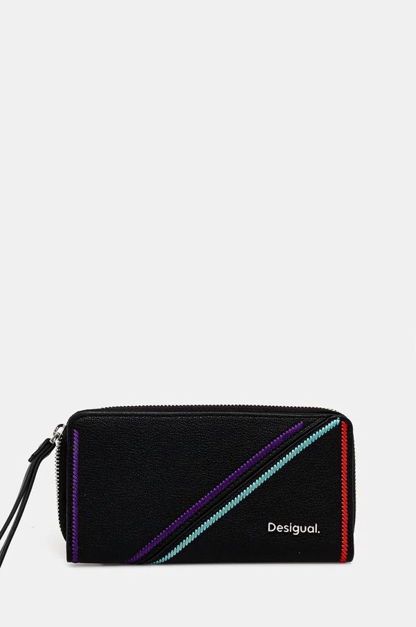 Desigual Novčanik Desigual CLEO BLACK MAYA MAXI boja: crna, 24WAYP07