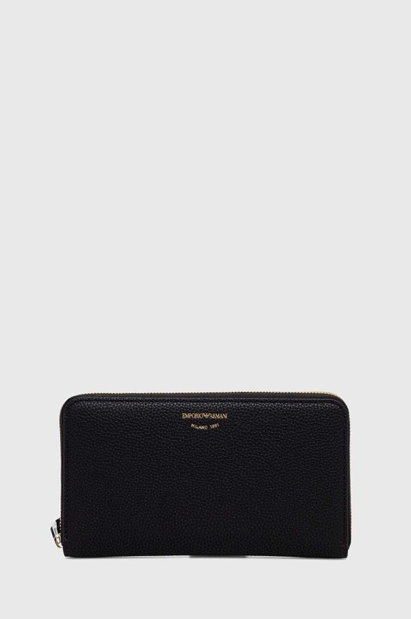 Emporio Armani Novčanik Emporio Armani za žene, boja: crna