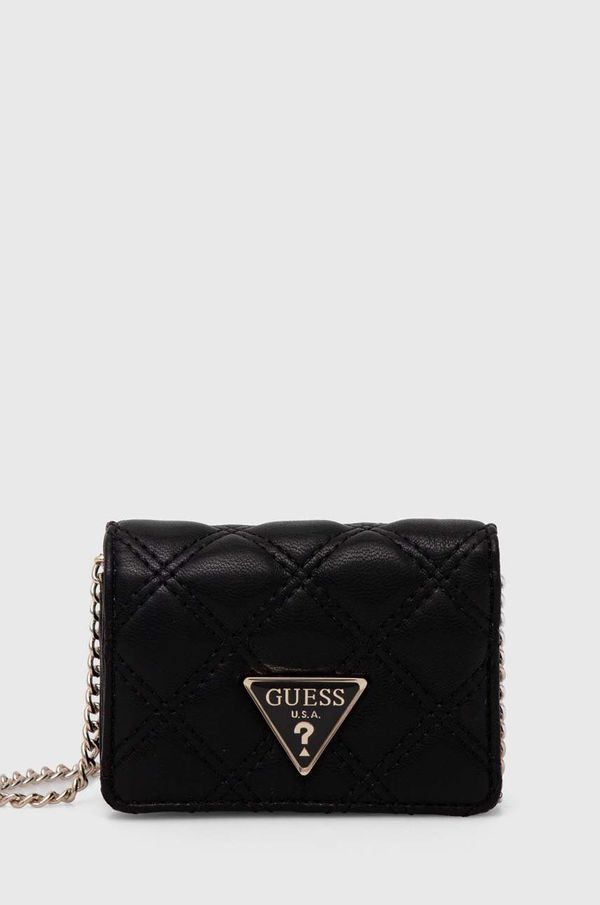 Guess Novčanik Guess GIULLY za žene, boja: crna, SWQG87 48860