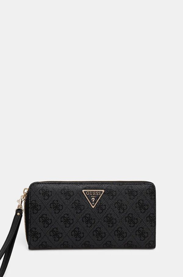Guess Novčanik Guess LAUREL za žene, boja: crna, SWSG85 00163
