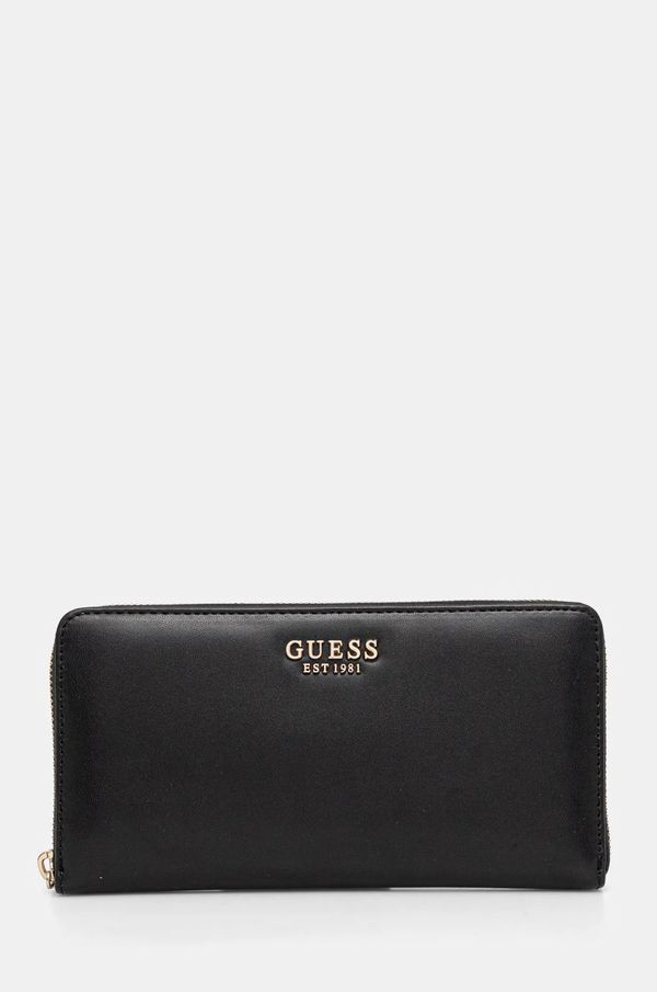 Guess Novčanik Guess LAUREL za žene, boja: crna, SWVC85 00163