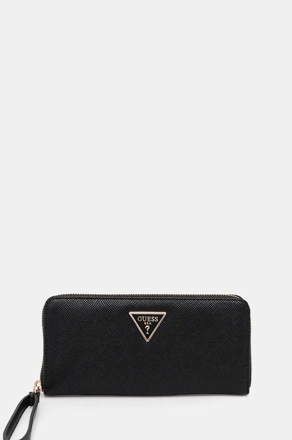 Guess Novčanik Guess LAUREL za žene, boja: crna, SWZG85 00146
