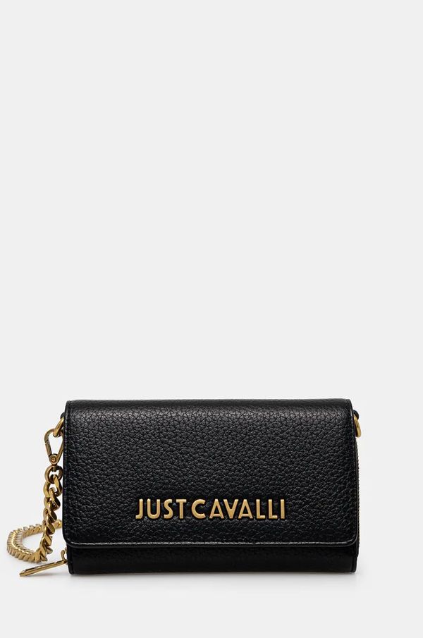 Just Cavalli Novčanik Just Cavalli za žene, boja: crna, 77RA5PD6 ZSB22
