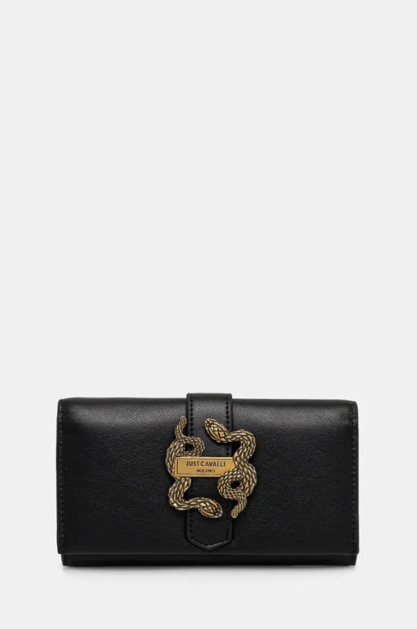 Just Cavalli Novčanik Just Cavalli za žene, boja: crna, 78RA5PA6 ZSA89