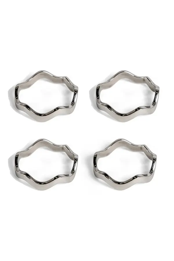Sagaform Obruči za salvete Sagaform Anna 5 x 5 cm 4-pack
