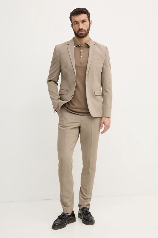 Lindbergh Odijelo Lindbergh za muškarce, boja: bež, bez uzorka, 30-606900