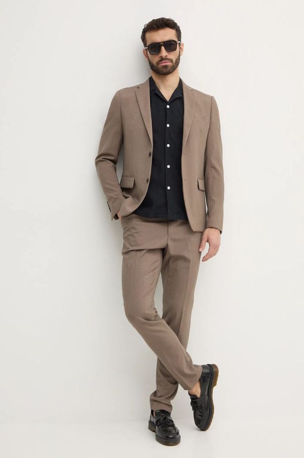 Lindbergh Odijelo Lindbergh za muškarce, boja: bež, bez uzorka, 30-61040