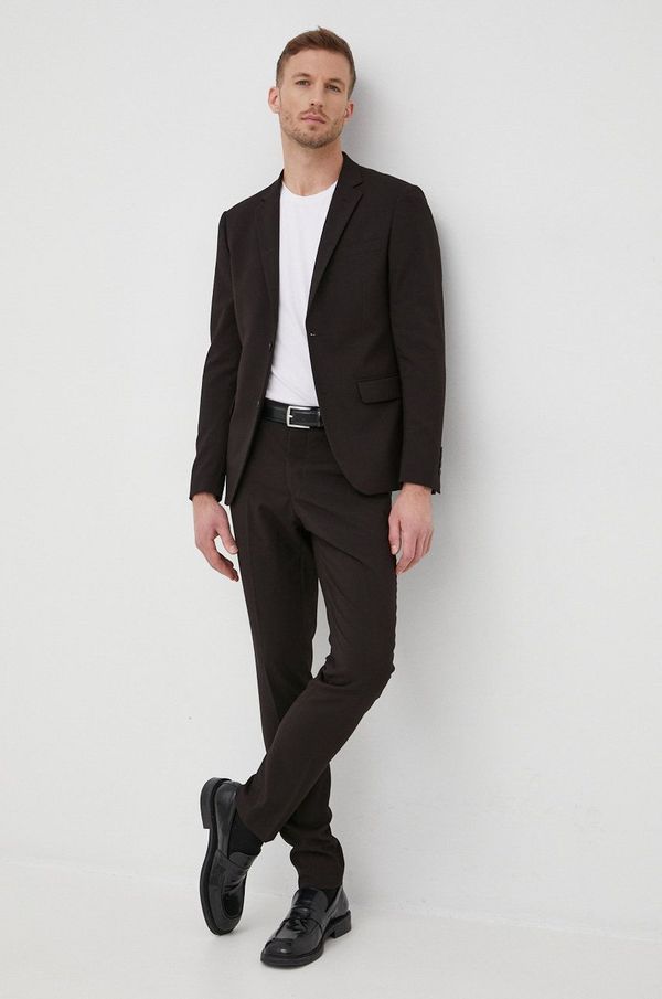 Lindbergh Odijelo Lindbergh za muškarce, boja: crna, glatka