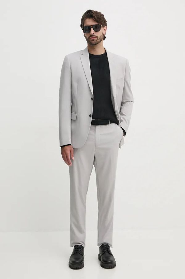 Lindbergh Odijelo Lindbergh za muškarce, boja: siva, bez uzorka, 30-61040