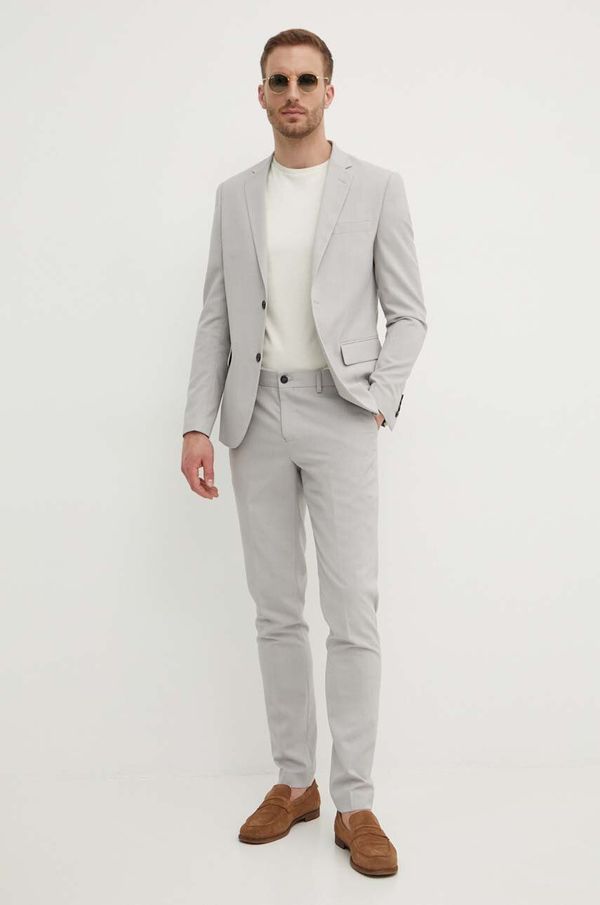 Lindbergh Odijelo Lindbergh za muškarce, boja: siva, bez uzorka