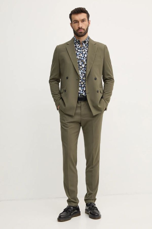 Lindbergh Odijelo Lindbergh za muškarce, boja: zelena, bez uzorka, 30-61040DB