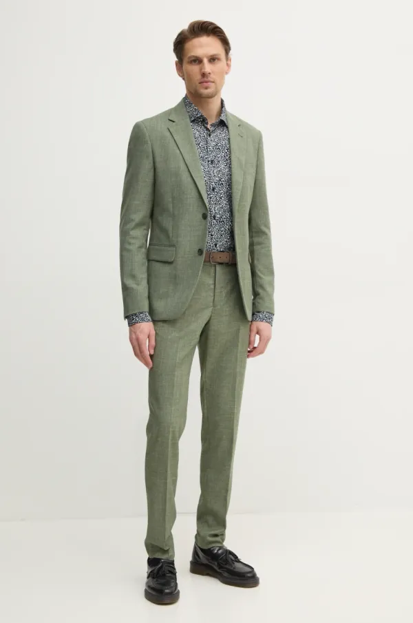 Lindbergh Odijelo Lindbergh za muškarce, boja: zelena, melanž, 30-606034