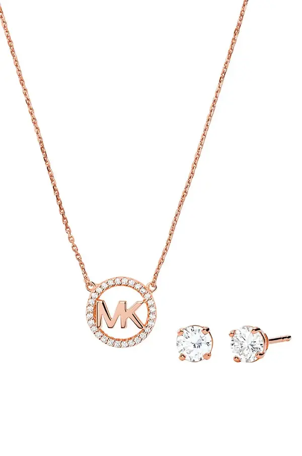 Michael Kors Ogrlica i naušnice od pozlaćenog srebra Michael Kors MKC1260AN791