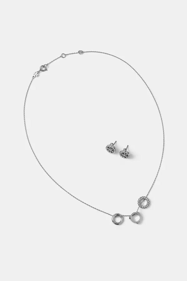 Tory Burch Ogrlica i naušnice Tory Burch Miller Pave