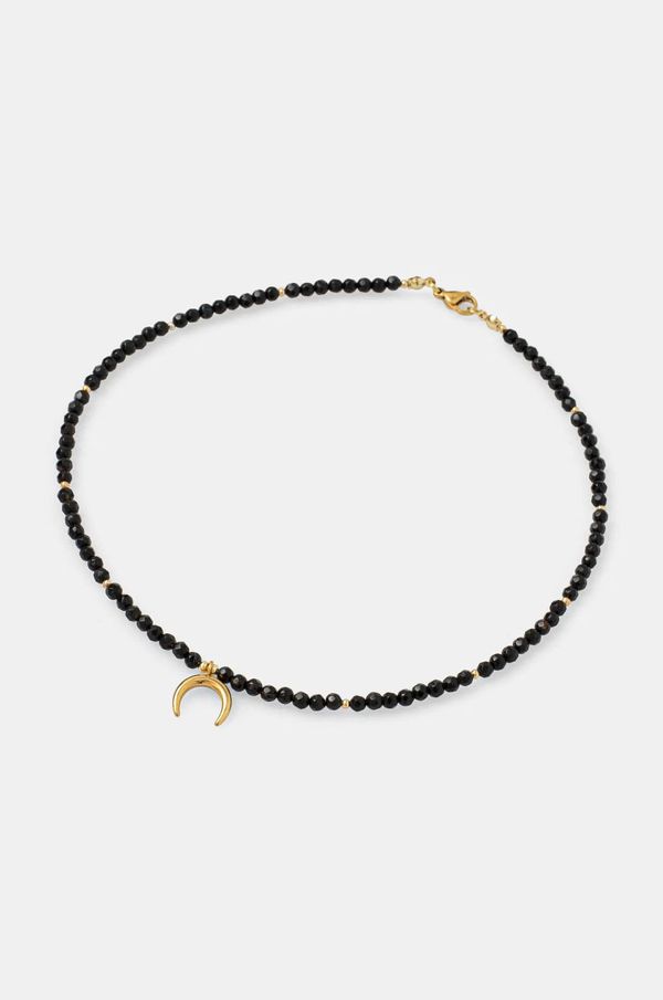 Answear Lab Ogrlica od oniksa, ručni rad Answear Lab