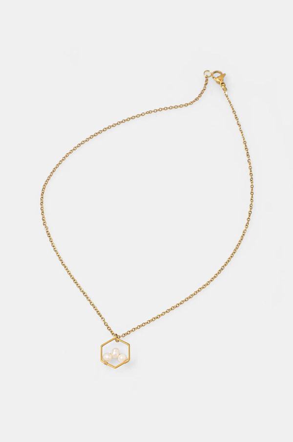 Answear Lab Ogrlica s kultiviranim biserom, ručni rad Answear Lab