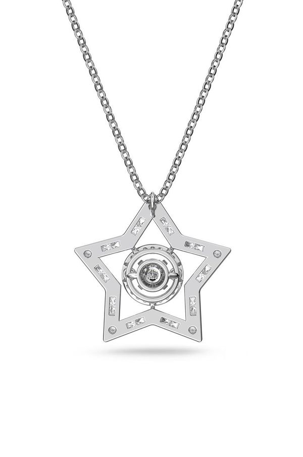 Swarovski Ogrlica Swarovski boja: srebrna