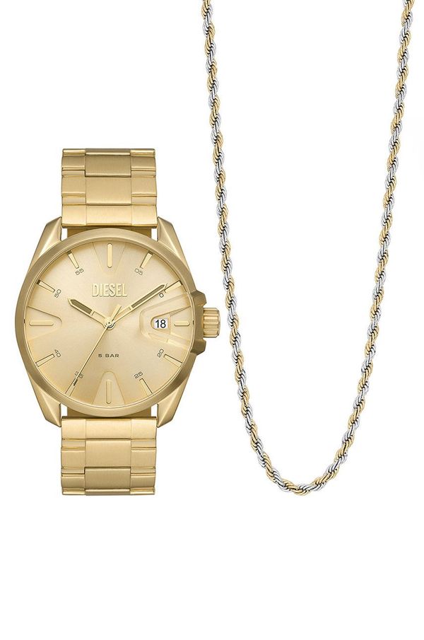 Diesel Ogrlice i sat Diesel za muškarce, boja: zlatna