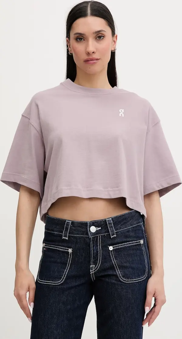 On On crop top za žene od pamuka Club