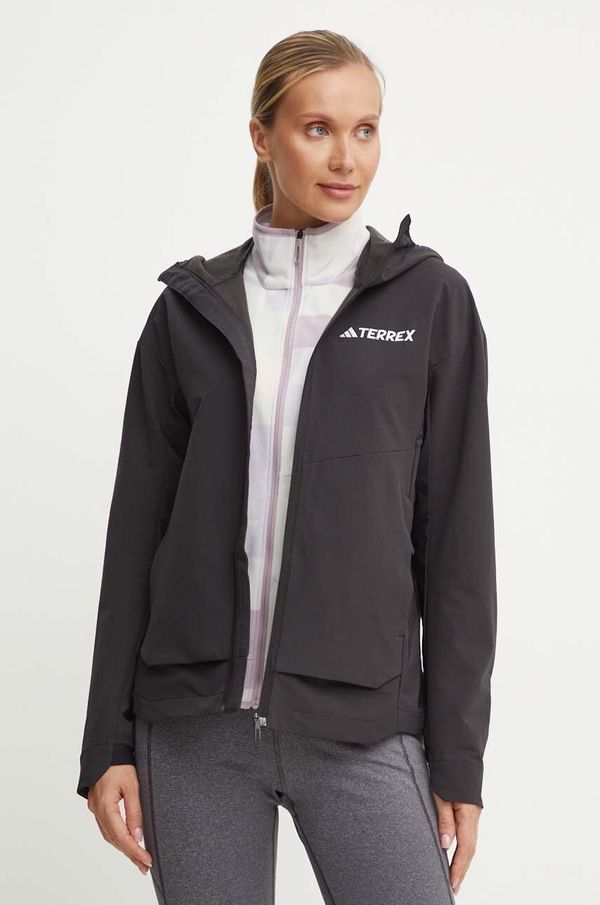adidas TERREX Outdoor jakna adidas TERREX Multi boja: crna, IX1487