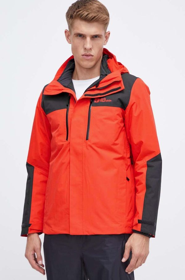 Jack Wolfskin Outdoor jakna Jack Wolfskin Jasper 3in1 boja: crvena