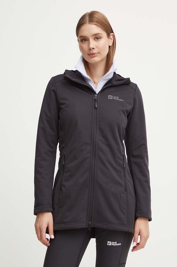 Jack Wolfskin Outdoor jakna Jack Wolfskin Windhain boja: crna, za prijelazno razdoblje