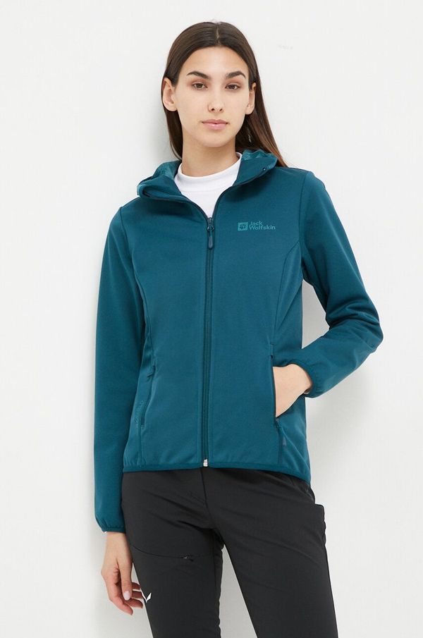 Jack Wolfskin Outdoor jakna Jack Wolfskin Windhain Hoody boja: tirkizna