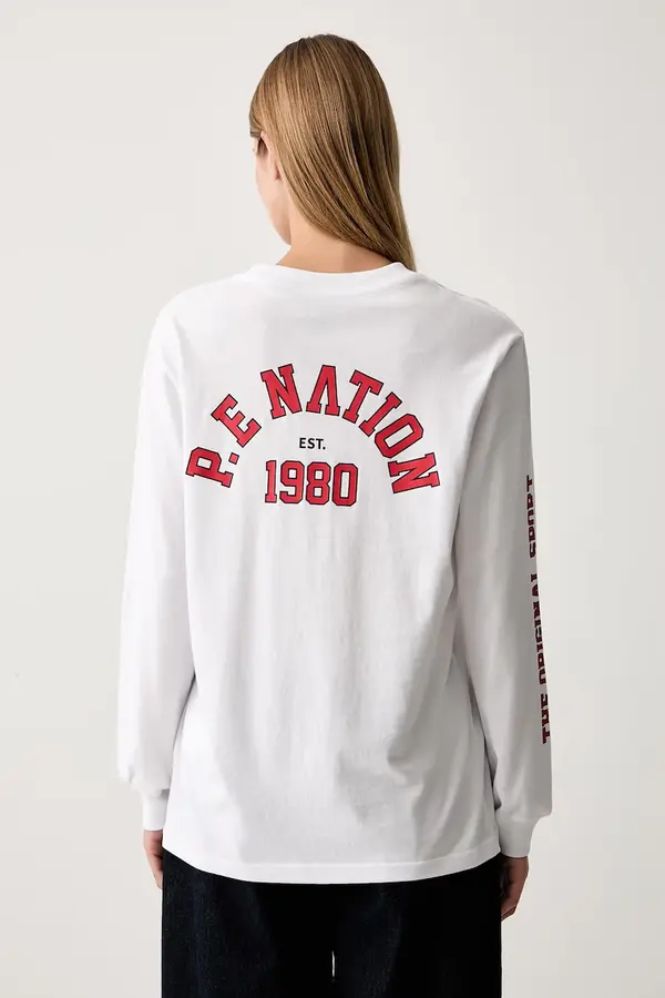 P.E Nation P.E Nation majica dugih rukava za žene od pamuka