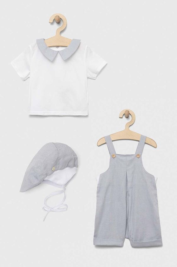 Jamiks Pamučlni komplet za bebe Jamiks boja: siva