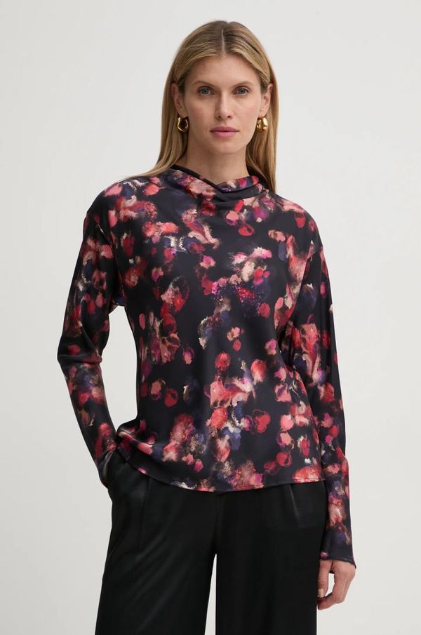 A.L.C. Pamučna bluza A.L.C. Georgia boja: crna, s uzorkom, 5TOPS00103