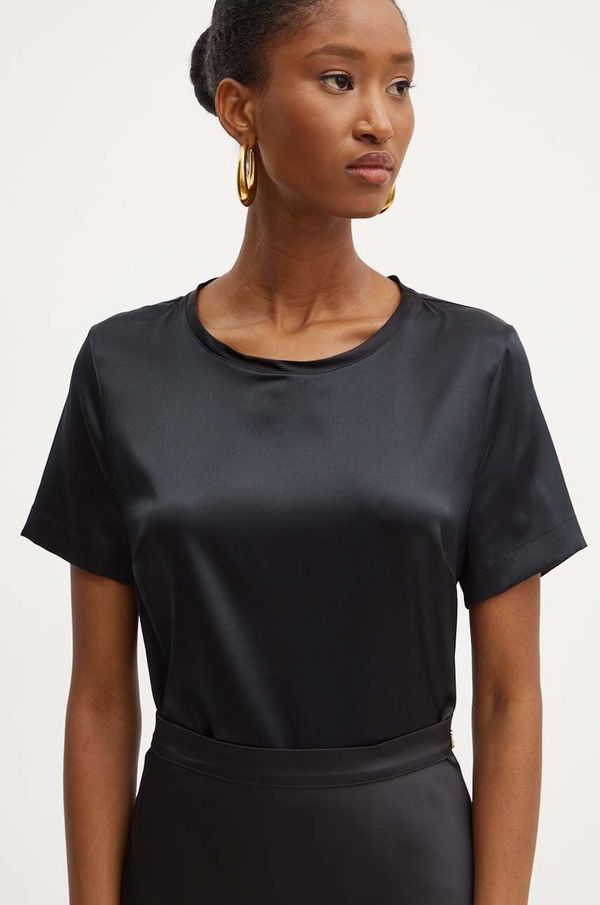 Marciano Guess Pamučna bluza Marciano Guess DENISE boja: crna, s aplikacijom, 4YGH07 7117A