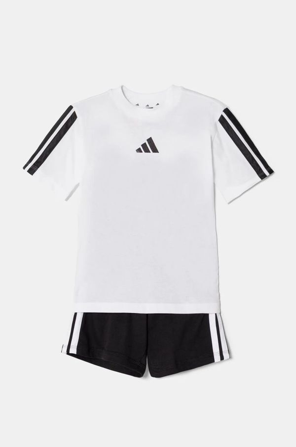 adidas Pamučna dječja trenirka adidas boja: bijela, JE1401