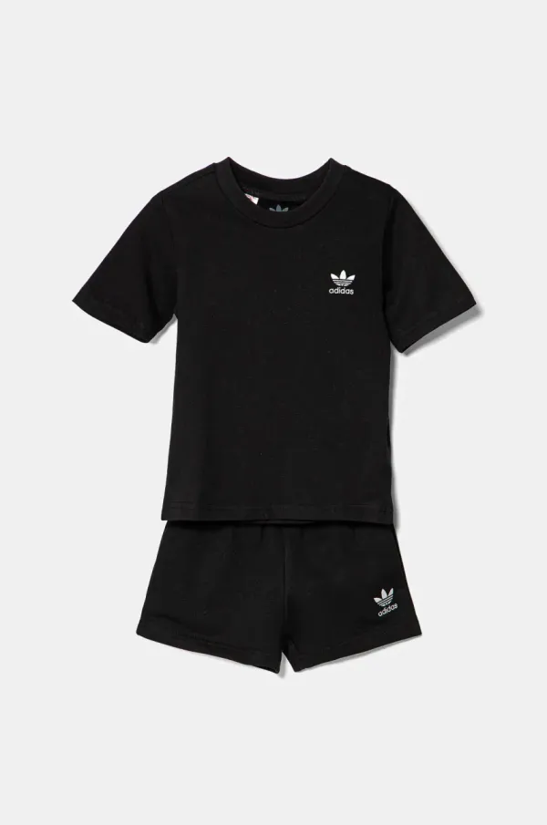 adidas Originals Pamučna dječja trenirka adidas Originals boja: crna, JI5842