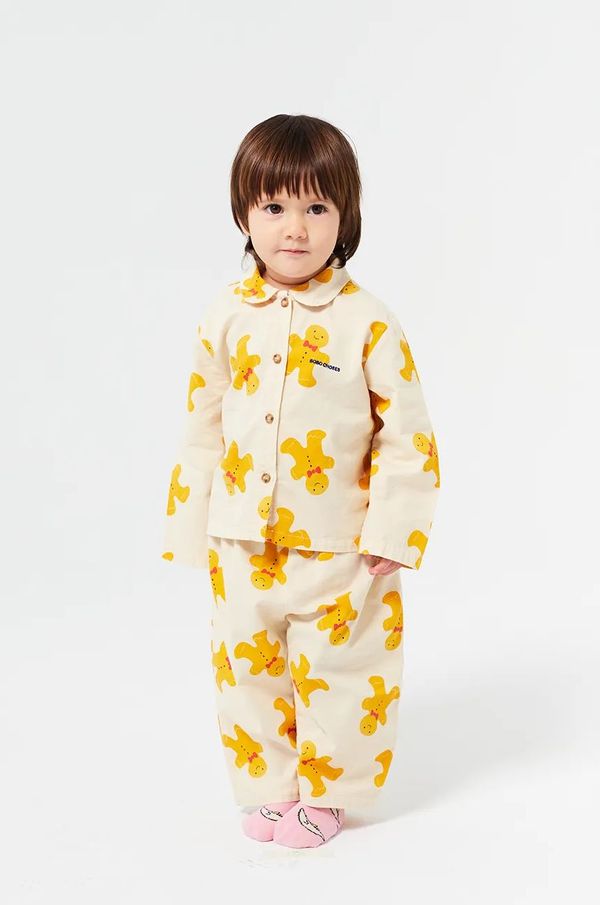 Bobo Choses Pamučna dječja trenirka Bobo Choses Gingerbread boja: bež, 224FB007