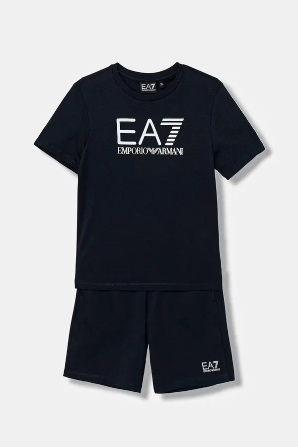 EA7 Emporio Armani Pamučna dječja trenirka EA7 Emporio Armani