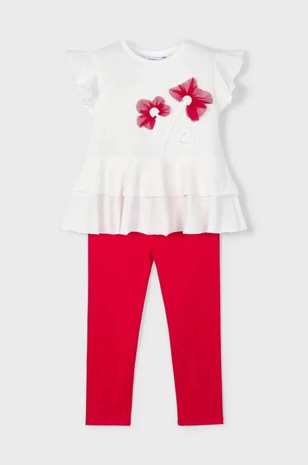 Mayoral Pamučna dječja trenirka Mayoral boja: crvena, 3704